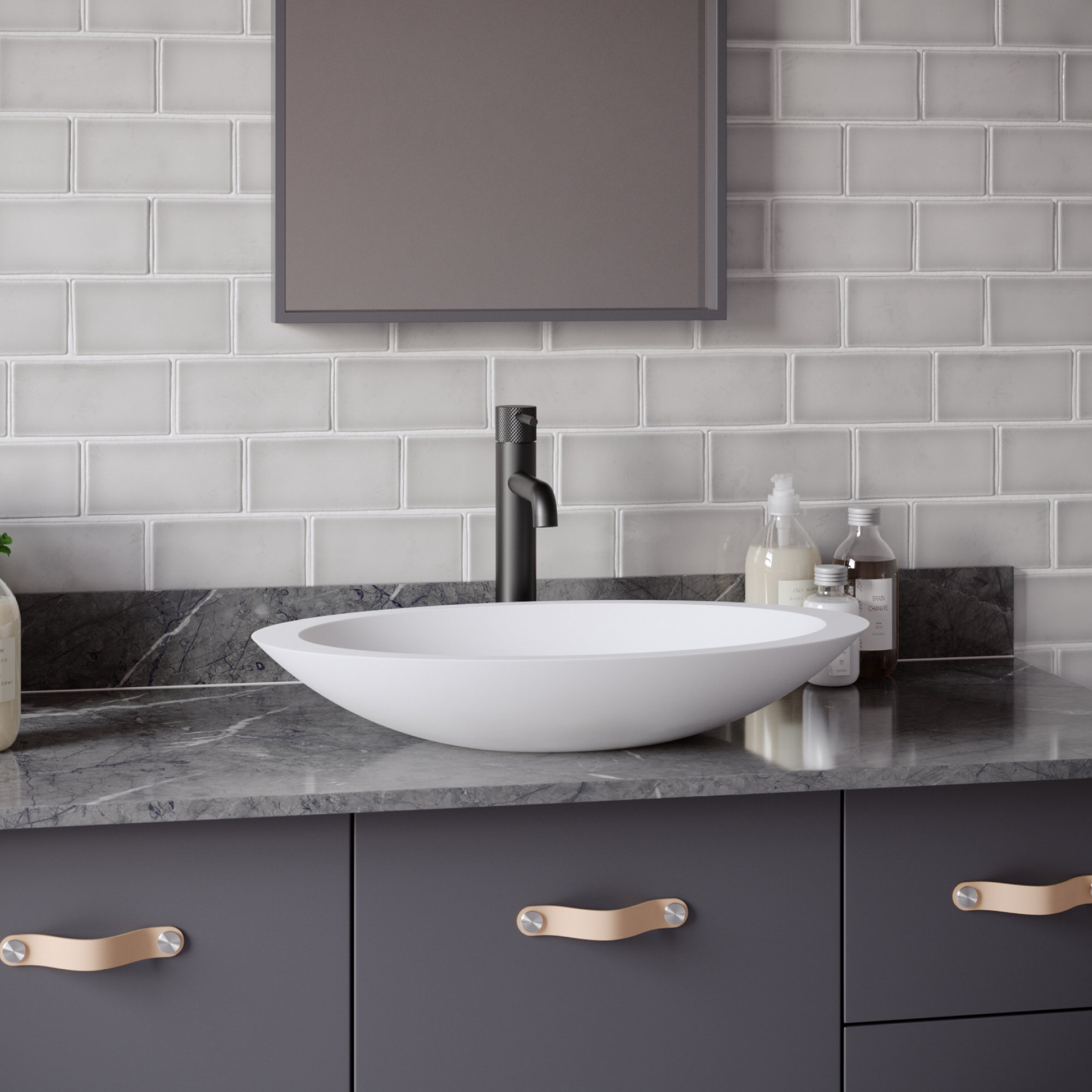 Karran 1-Handle 1-Hole Vessel Faucet With Pop-up Drain, Matte Black