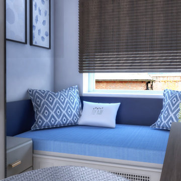 West End Renovation : Soho flat in blue theme