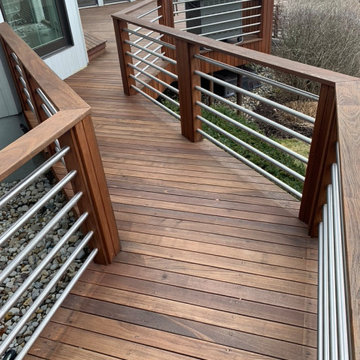 Ipe Deck Restoration Project (detail of serpentine walkway)