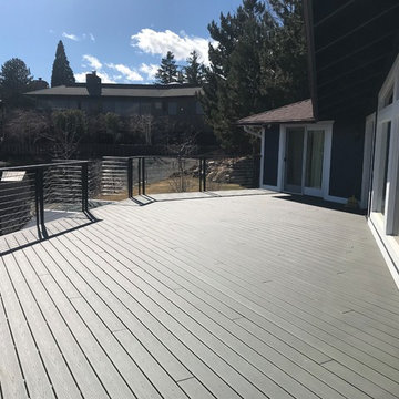 Trex decking over waterproofed sub deck