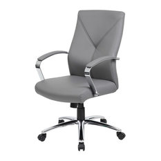50 Most Por Contemporary Office Chairs For 2018 Houzz Boss Office Products Leatherplus Executive Chair Gray Chairs