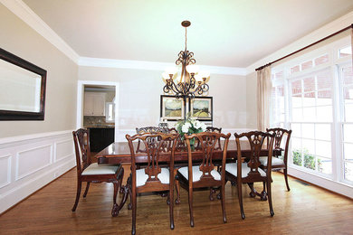 Transitional dining room photo in Atlanta