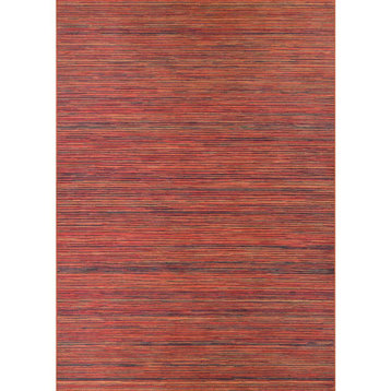 Hinsdale Area Rug, Crimson/Multi, Rectangle, 6'6"x9'6"