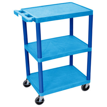 Flat Shelf Cart 3 Shelves