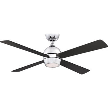 Fanimation FP7652CH Kwad 52 inch Indoor Ceiling Fan with LED Light Kit - Chrome