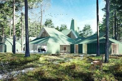 Architectural rendering for the proposal of the Arvo Part Centre