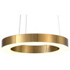 19.69" Gold Metal LED Chandelier With White Diffuser