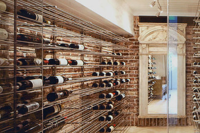 Minimalist wine cellar photo in San Diego
