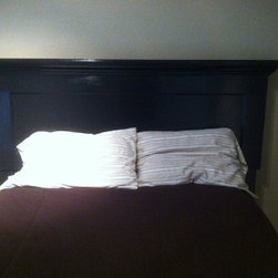 1 panel king size vintage door headboard - onyx black - Headboards