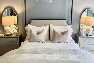 Transitional bedroom photo in St Louis