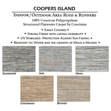 COOPER ISLAND Rugs In/Out Door Carpet, Cinnamon 7'x12'