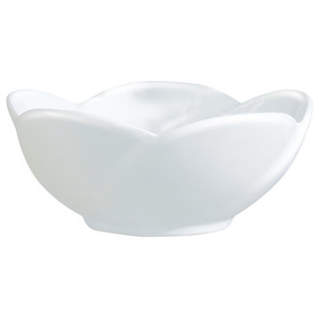 Fine Fixtures White Vitreous China Round Flower Vessel Sink