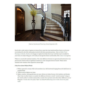 Walnut Flooring Overview