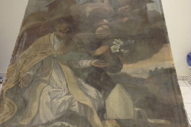 Restauro tela Madonna di Loreto