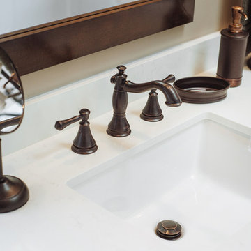 En suite Wainscoting and Oil Rubbed Bronze Renovation in Langley BC