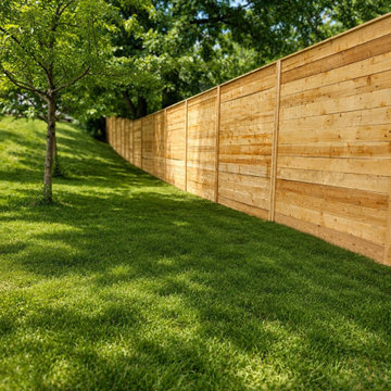 Horizontal Cedar Privacy Fence