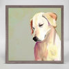 "Best Friend - Yellow Lab" Mini Framed Canvas by Cathy Walters