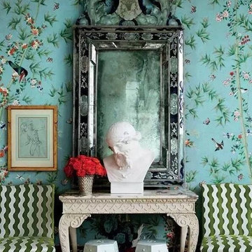 hand painted wallpaper project show