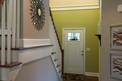 Transitional staircase photo in Boston