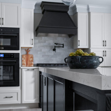 From Cramped & Dated to Light & Bright in Black and White
