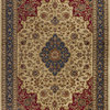 Traditional Area Rug, Smooth Polypropylene With Unique Oriental Pattern, Ivory