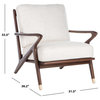 Safavieh Couture Killian Mid Century Accent Chair Cream