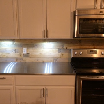 Howell's custom stainless steel countertops