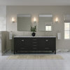Kennedy Bathroom Vanity, Espresso, 84", Double Sink, Freestanding