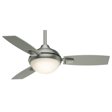 Casablanca 44" Verse Satin Nickel Ceiling Fan With Light and Remote