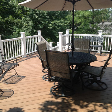 Uniquely designed AZEK composite deck Shawnee KS