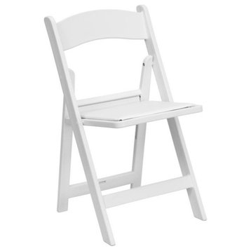 2 Pack 1000 LB Weight Capacity Hercules Folding Chair, White