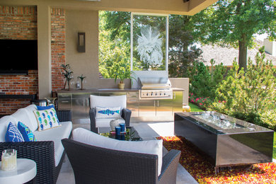 Inspiration for a modern patio remodel in Other
