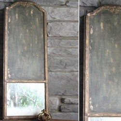 HUGE Antiqued Bow Top Wall Mirror - Products