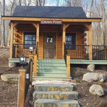 Log Cabin with Outhouse