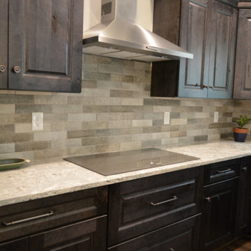 Rustic Maple with Smoke Stain and Ebony Glazing