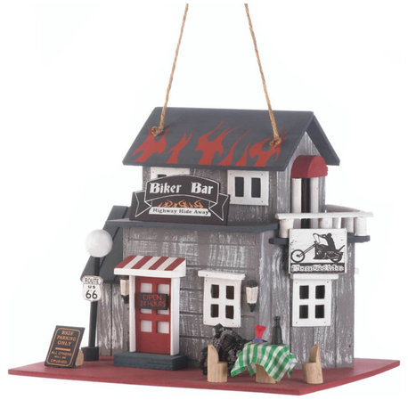 Route 66 Biker Bar Birdhouse