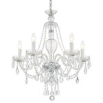 Crystorama - Crystama CAN-A1305-CH-CL-SAQ Candace - 5 Light Chandelier in Minimalist Style - Elegance and glamour will illuminate the room withCandace 5 Light Chan Polished Chrome *UL Approved: YES Energy Star Qualified: n/a ADA Certified: n/a  *Number of Lights: 5-*Wattage:60w Incandescent bulb(s) *Bulb Included:No *Bulb Type:Incandescent *Finish Type:Polished Chrome