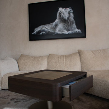 Wohnzimmer- bzw. Couchtisch in Räuchereiche