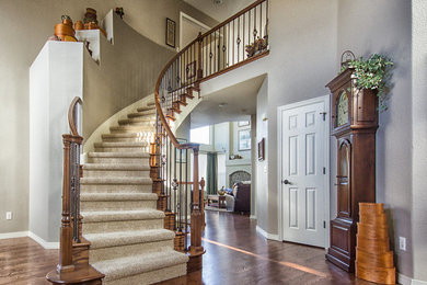 Example of a classic staircase design in Denver