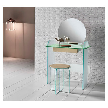 Tonelli Opalina Glass Dressing Table