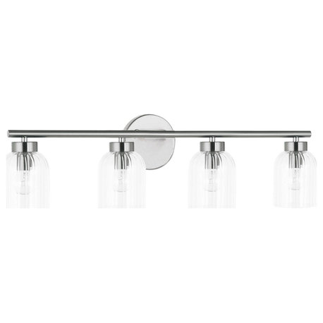 Dainolite VIE-294W Vienna 4 Light 29"W Vanity Light - Polished Chrome