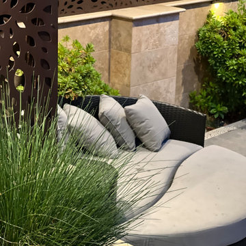 Slope Serenity: Elevated Outdoor Oasis with Hillside Pool