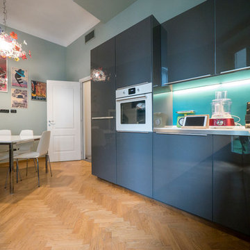 La cucina dei decori geometrici