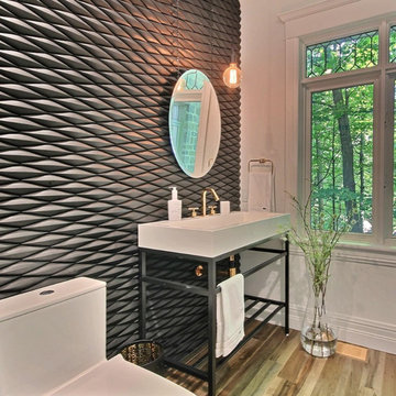 Organik Charm Hardwood Flooring - Bathroom