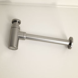 LUSSO LUXE ROUND MINIMALIST BOTTLE TRAP & EXTENSION TUBE BRUSHED STAINLESS - Products