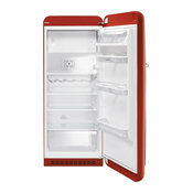50's Retro Style Aesthetic Refrigerator, Red, Right Hand Hinge