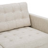 Exalt Tufted Fabric Sofa, Beige
