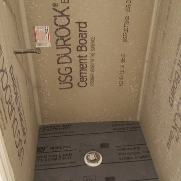 Bathroom stand up shower remodel