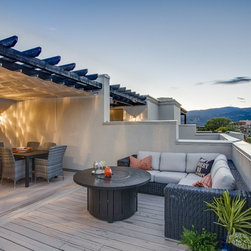 Retractable fabric canopy at terrace - Products