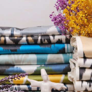 Ikat Fabric Wall Art
